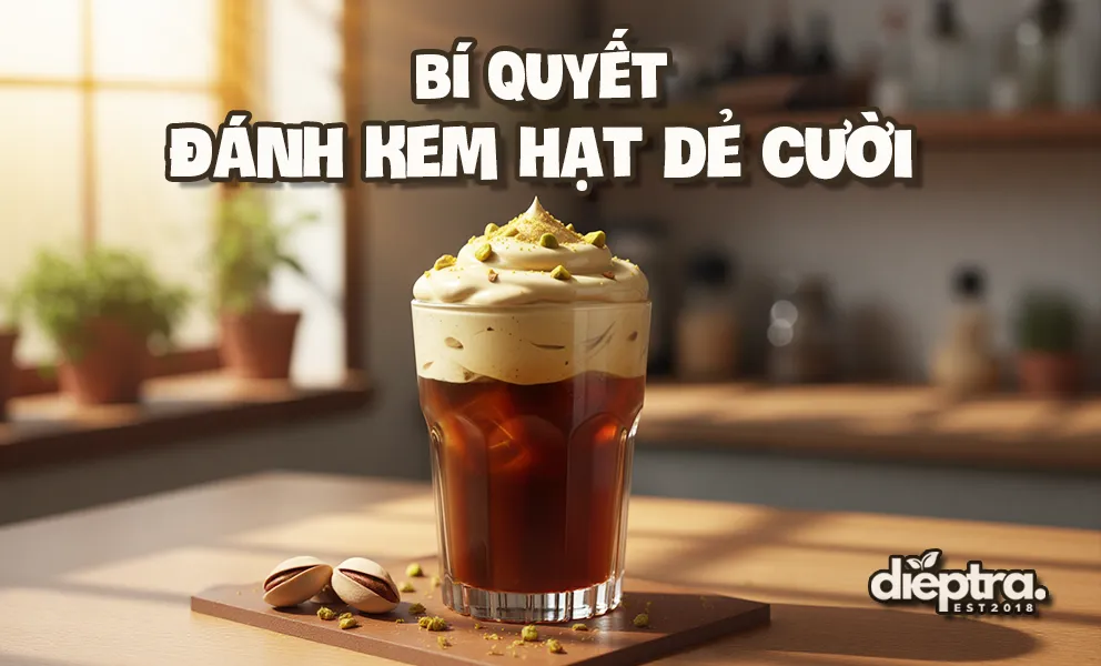 Cách Đánh Kem Hạt Dẻ Cười Chuẩn Cho Đồ Uống
