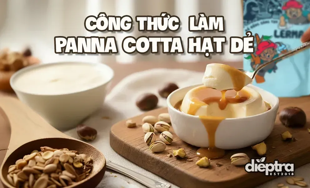 Panna Cotta Sốt Hạt Dẻ LerMao: MỀM TAN - BÉO NGẬY!