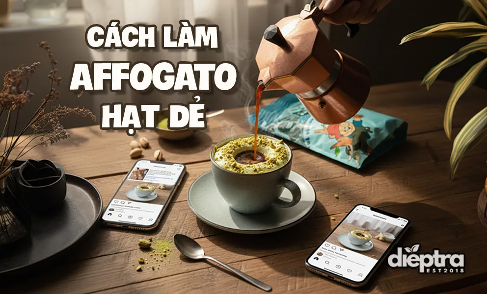 Kem Hạt Dẻ Affogato: Công Thức "GÂY BÃO" Mạng Xã Hội